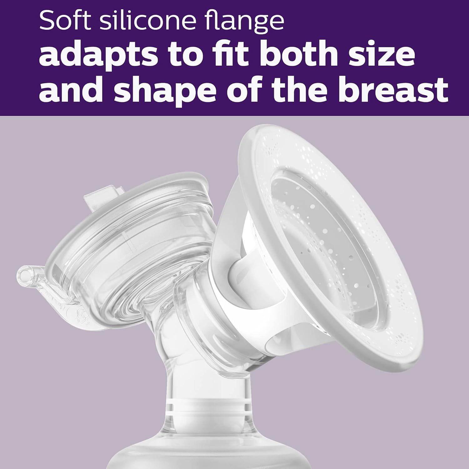 image:imagePhilips AVENT Double Electric Breast Pump Advanced with Natural Motion Technology with Clear Natural Response Baby Bottles White Pump Gray Bag Pouch and Belt SCF39462Double Electric Breast Pump