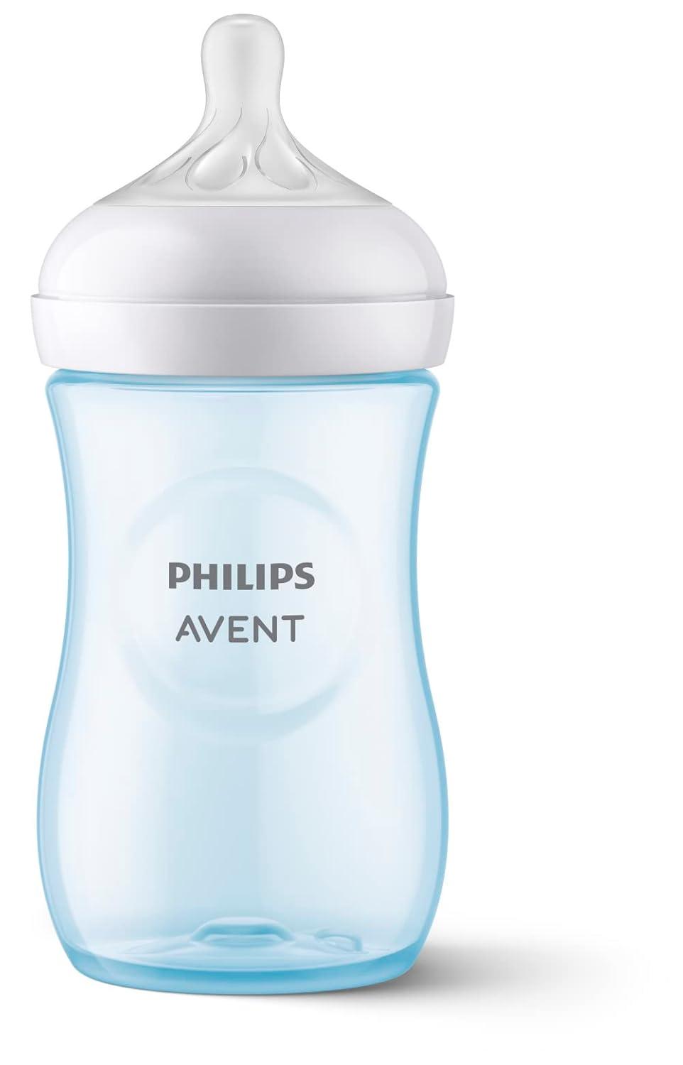 image:imagePhilips Avent Natural Response Baby Gift Set 3X 4oz Pink Bottles with Slow Flow Nipples Flow 2 1x 9oz Pink Bottle with Medium Flow Nipples Flow 3 2X Soothie Pacifiers 03m SCD83803Blue