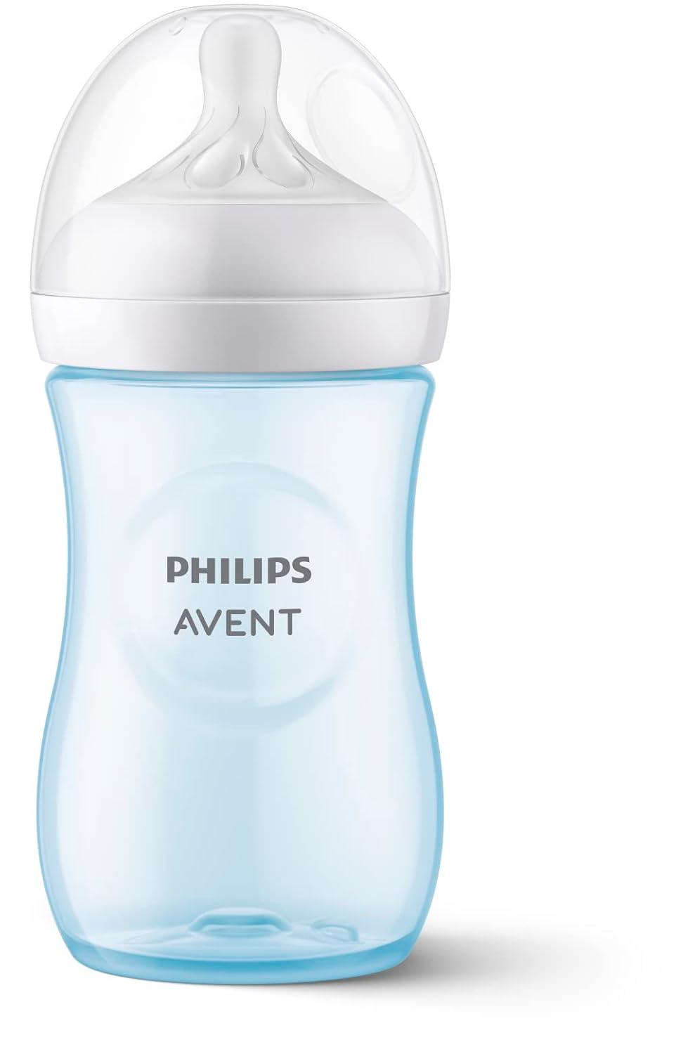 image:imagePhilips Avent Natural Response Baby Gift Set 3X 4oz Pink Bottles with Slow Flow Nipples Flow 2 1x 9oz Pink Bottle with Medium Flow Nipples Flow 3 2X Soothie Pacifiers 03m SCD83803Blue