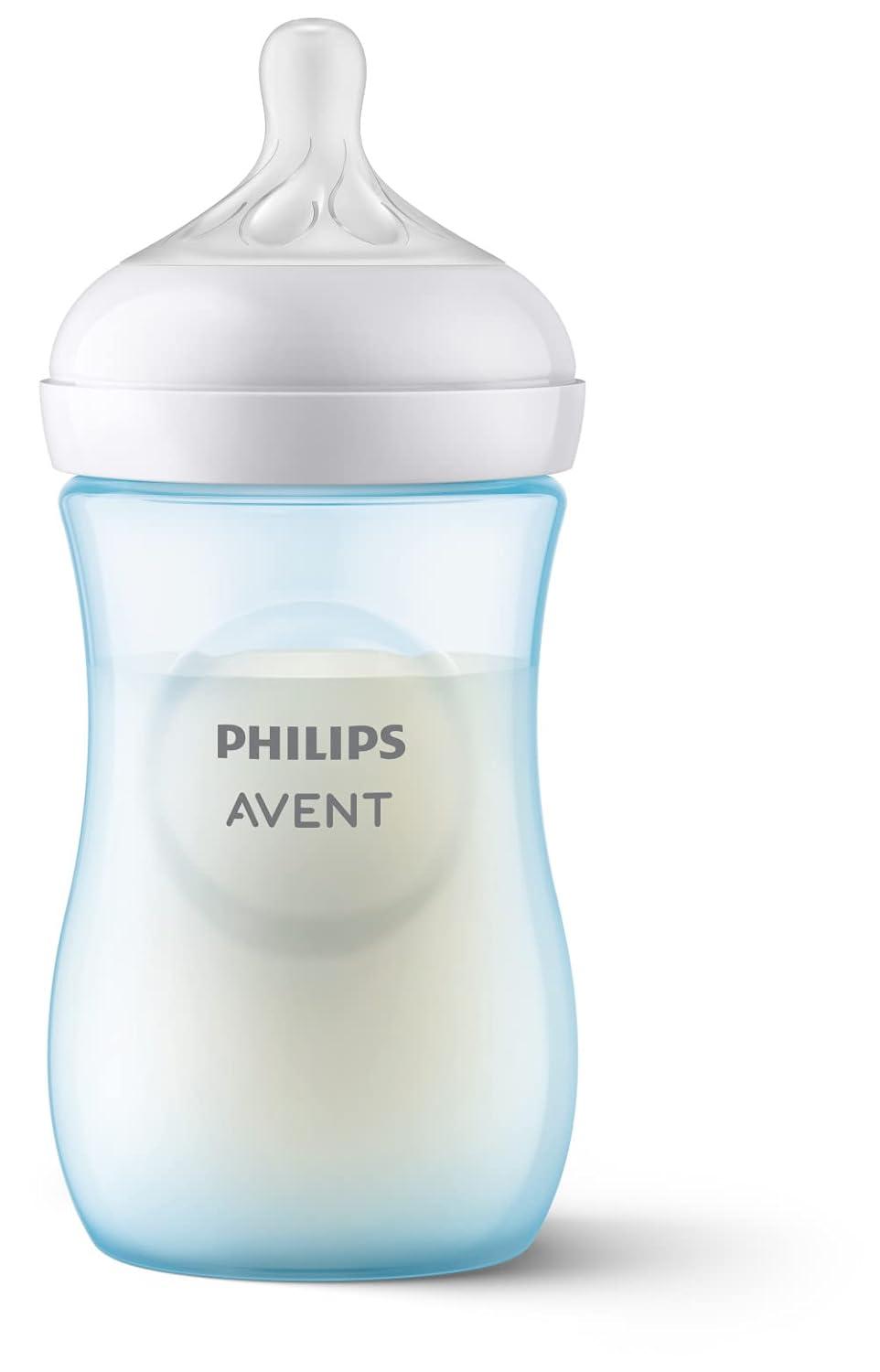 image:imagePhilips Avent Natural Response Baby Gift Set 3X 4oz Pink Bottles with Slow Flow Nipples Flow 2 1x 9oz Pink Bottle with Medium Flow Nipples Flow 3 2X Soothie Pacifiers 03m SCD83803Blue
