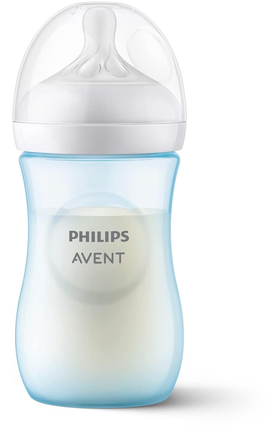 image:imagePhilips Avent Natural Response Baby Gift Set 3X 4oz Pink Bottles with Slow Flow Nipples Flow 2 1x 9oz Pink Bottle with Medium Flow Nipples Flow 3 2X Soothie Pacifiers 03m SCD83803Blue