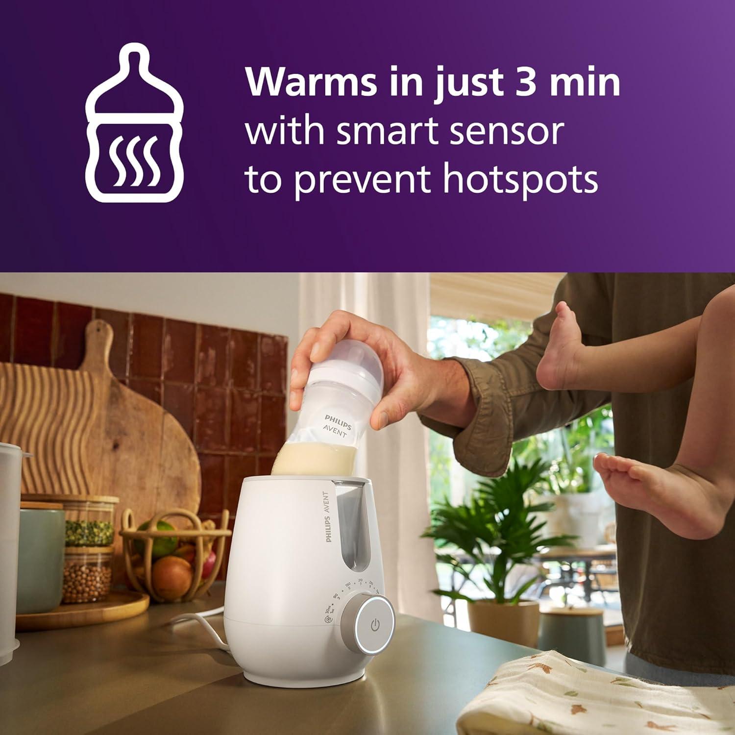 image:imagePhilips Avent Premium 2in1 Warmer amp Sterilizer with HospitalStandard Water Bath Technology Smart Temperature Sensor Hotspots Prevention ChemicalFree Sterilization with Tongs Model SCF35920