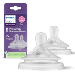 image:imageAvent Philips Silicone Vented Medium Flow Natural Response Nipple 2 pack Flow 4