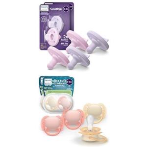 image:imageBundle of Philips Avent Soothie for Babies 03 Months 4pack and Philips Avent Ultra Soft Pacifiers Babies 06 Months 4pack