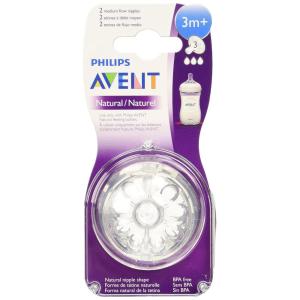 image:imagePhilips AVENT BPA Free Natural Medium Flow Nipples 2Pack