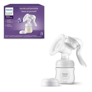 image:imagePhilips AVENT Double Electric Breast Pump Advanced with Natural Motion Technology with Clear Natural Response Baby Bottles White Pump Gray Bag Pouch and Belt SCF39462Manual Breast Pump