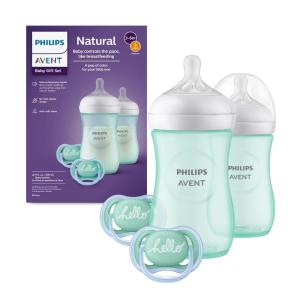 image:imagePhilips AVENT Natural Baby Bottle with Natural Response Nipple Teal Baby Gift Set SCD83702Teal