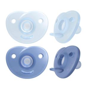 image:imagePhilips AVENT Soothie Heart Pacifier BlueLight Blue 03 Months 4 Pack SCF09941Blue Light Blue