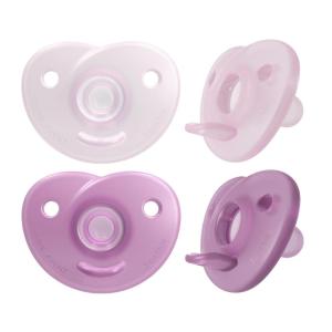 image:imagePhilips AVENT Soothie Heart Pacifier BlueLight Blue 03 Months 4 Pack SCF09941PinkLight Pink