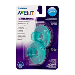 image:imagePhilips Avent Super Soothie Pacifier Green 3 months 2 Pack SCF19205